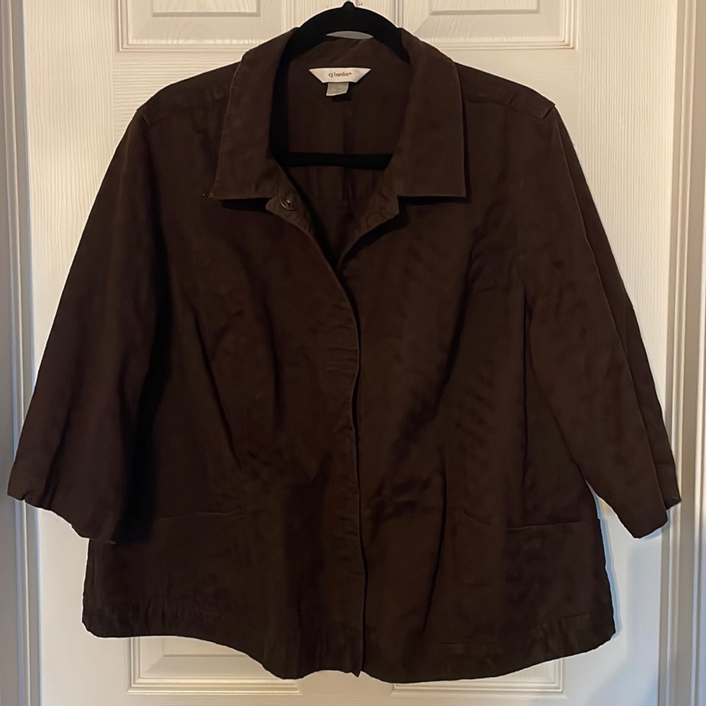 Women’s 2X Brown CJ Banks Work Jacket